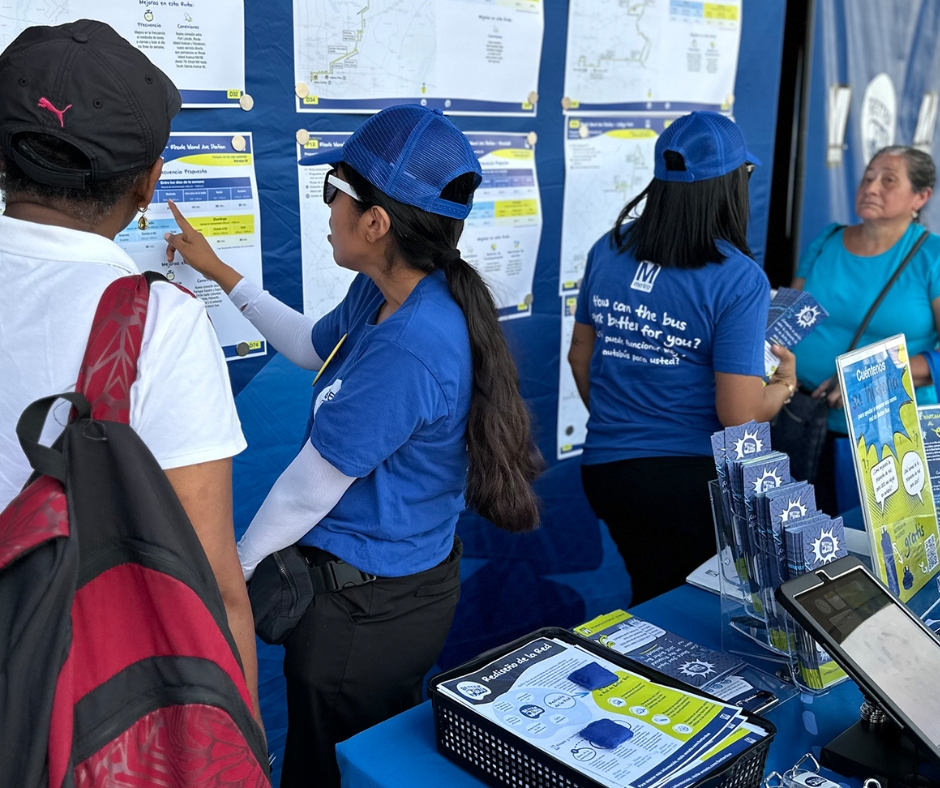 Metro created easy-to-understand maps and other materials specific to every community we visited.