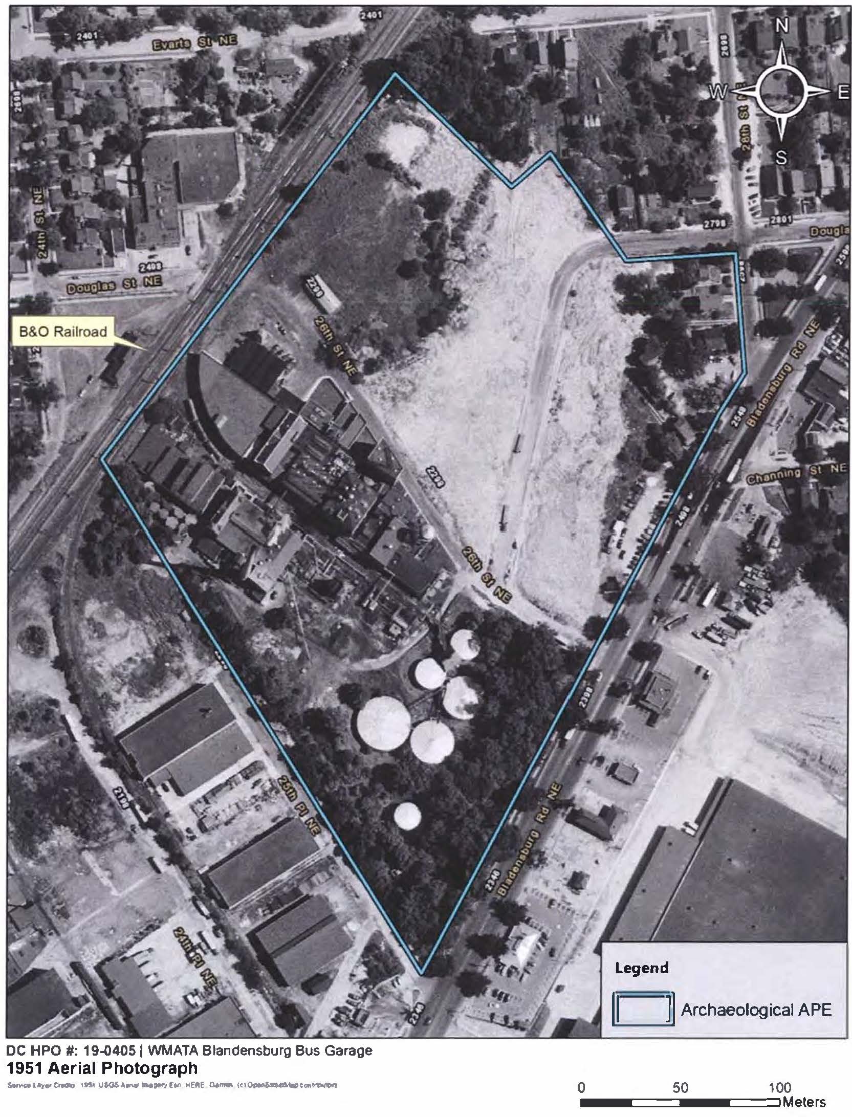 1951 Bladensburg Aerial Shot
