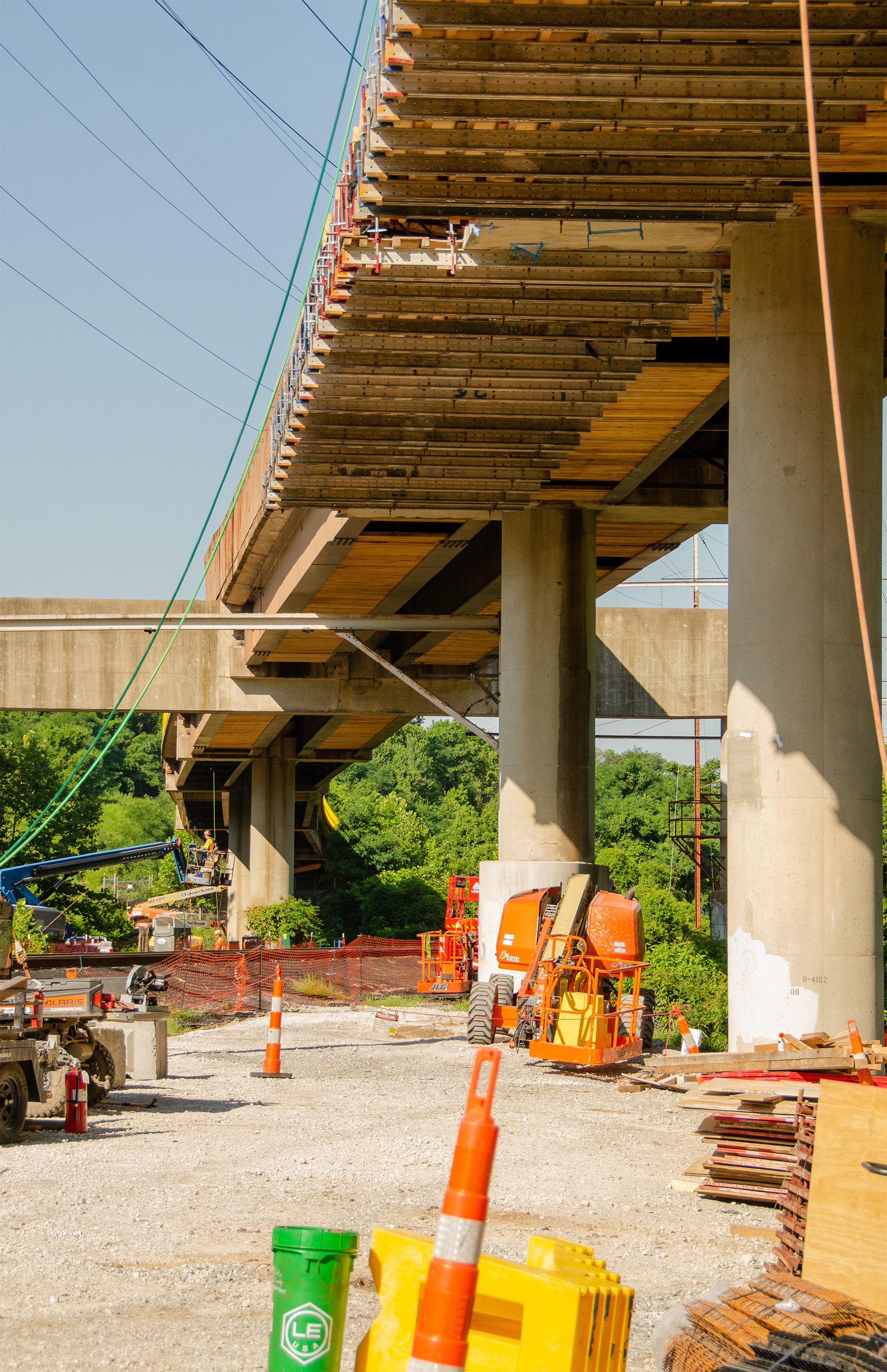 Bridge decking construction at Cheverly