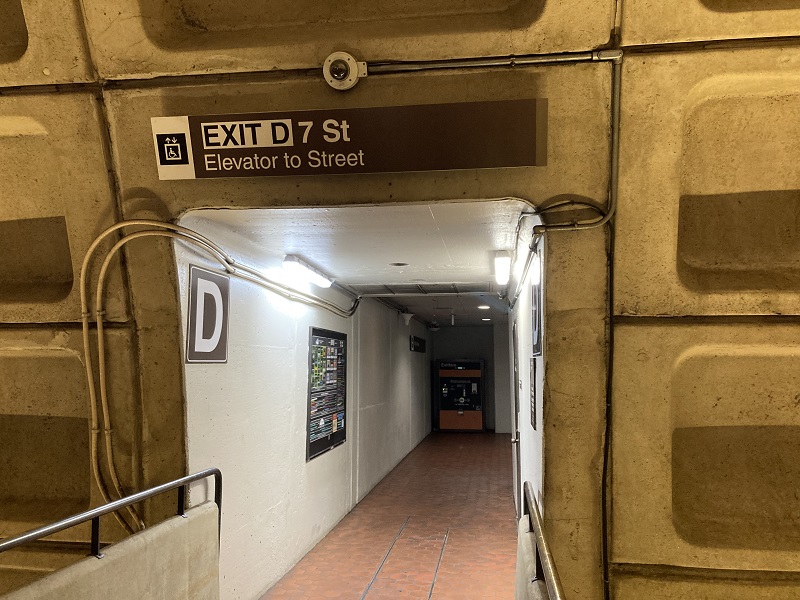 Metro uses new entrance lettering and icons to provide clear, accessible pathways