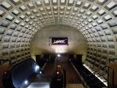 Gallery Place-Chinatown Yellow line South tunnel entrance wall.