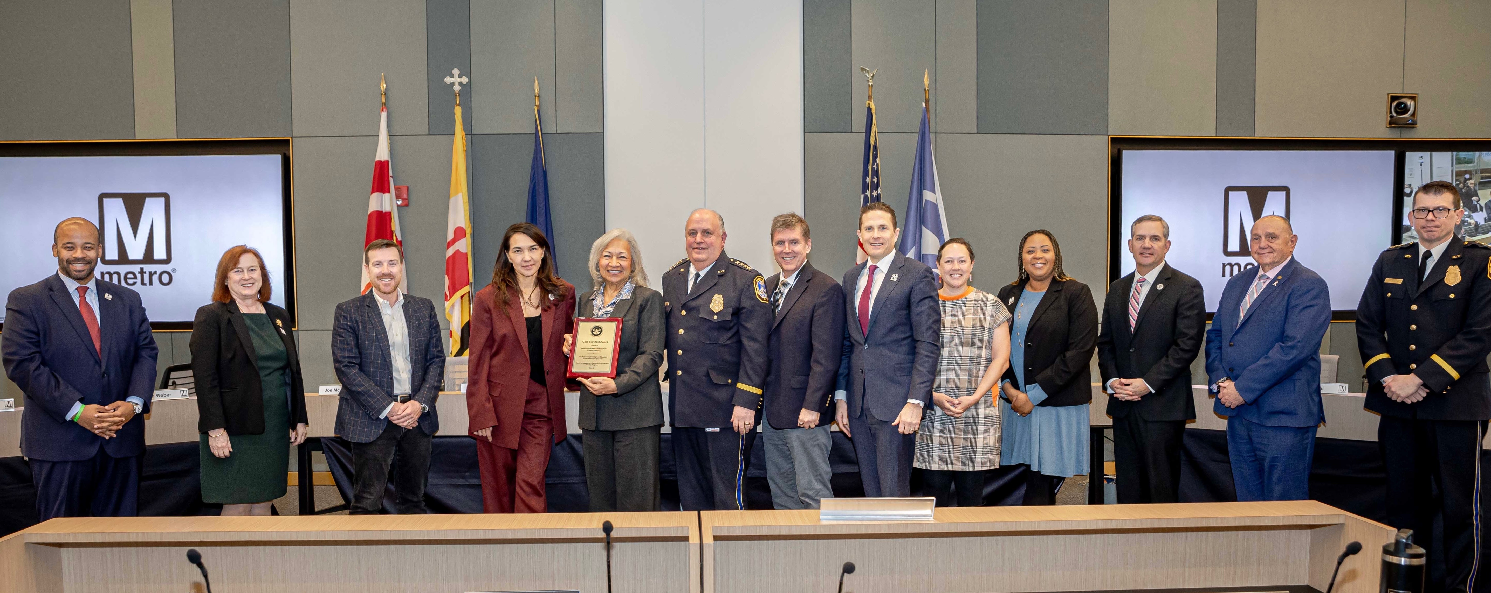 Metro receives TSA’s Gold Standard Award for transit security for a record fifth time