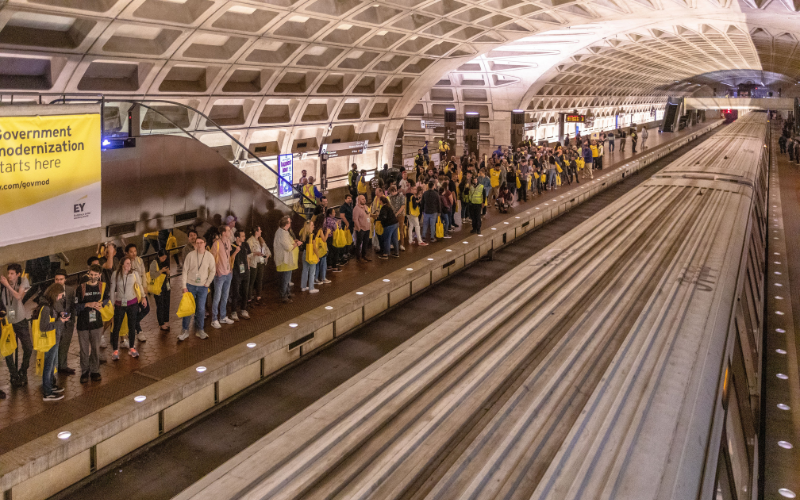 On May 6, 2023, Metro’s General Manager and CEO Randy Clarke welcomed social media fans, Metro employees, and project staff to a behind-the-scenes tour of the rehabilitated Yellow Line tunnel and bridge.