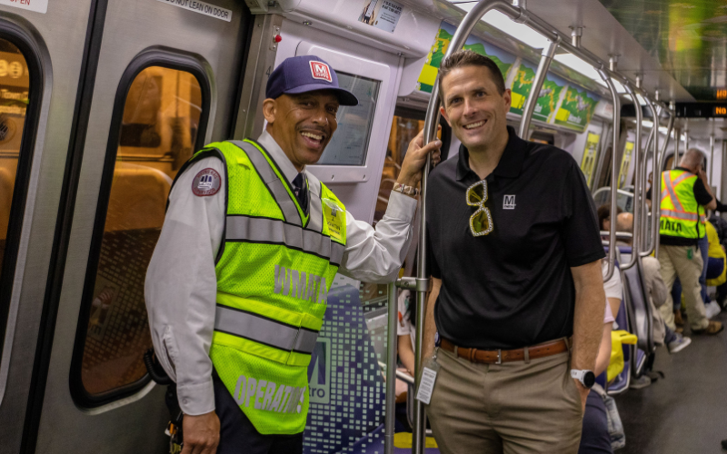 On May 6, 2023, Metro’s General Manager and CEO Randy Clarke welcomed social media fans, Metro employees, and project staff to a behind-the-scenes tour of the rehabilitated Yellow Line tunnel and bridge.