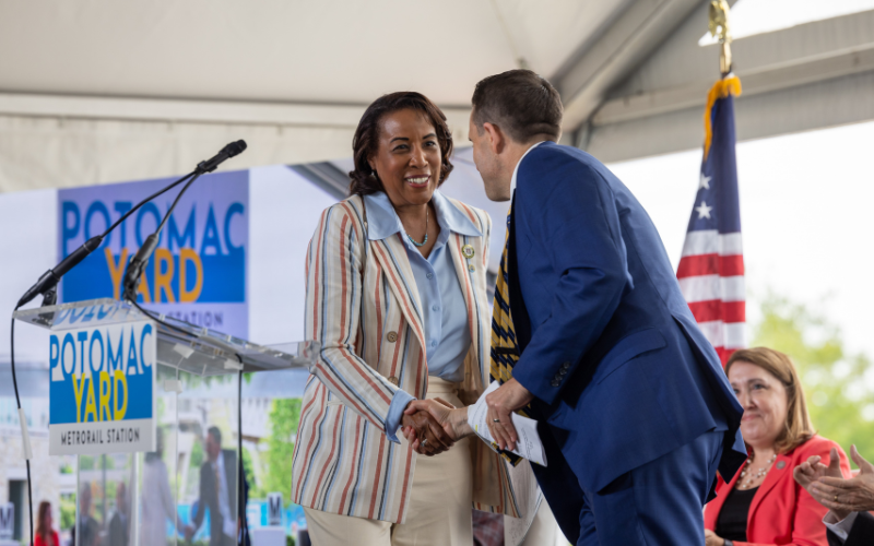 Metro and officials with the City of Alexandria joined by federal, state and local leaders for the Grand Opening Celebration of the Potomac Yard-VT Station on May 19, 2023.