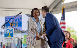 Metro and officials with the City of Alexandria joined by federal, state and local leaders for the Grand Opening Celebration of the Potomac Yard-VT Station on May 19, 2023.