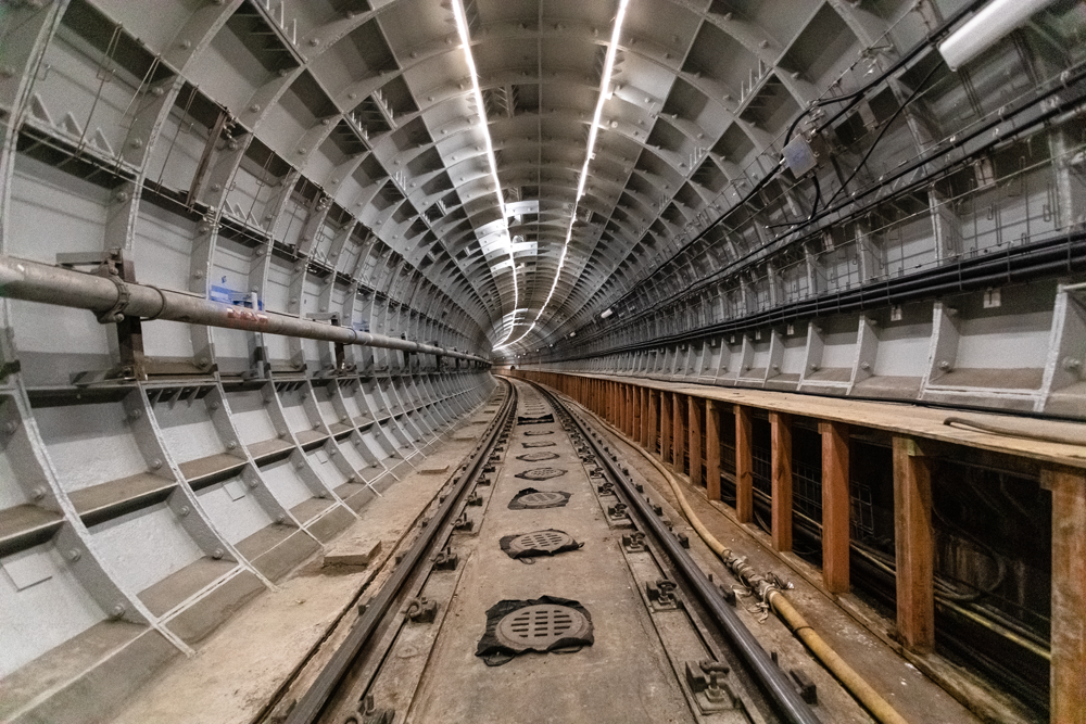 Repairs to the steel-lined tunnels between Pentagon and L’Enfant Plaza stations, both of which dated to original construction more than 40 years ago.