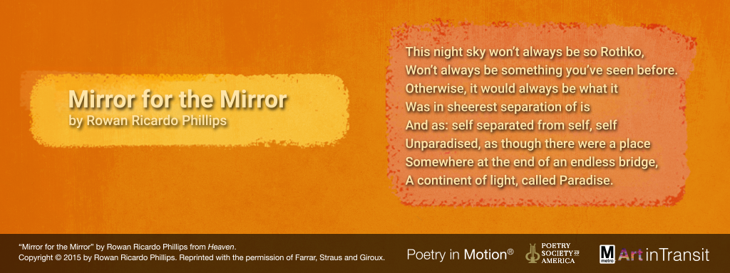 Poetry in Motion - Mirror for the Mirror