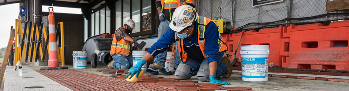 Platform reconstruction work underway