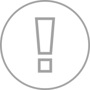 Alert outline gray icon